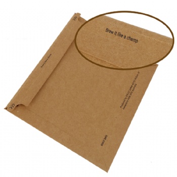 Custom printed cardboard kraft envelope mailer hard envelope with adhesive tape closure