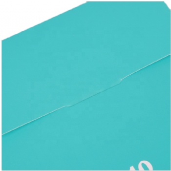 Custom Design Fancy Turquoise Paper Packaging Gift Envelope