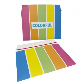 Custom Self Seal Stay Flat 6x8 4x6 Inch Rigid Mailer Envelope Cardboard With Easy Open Strip