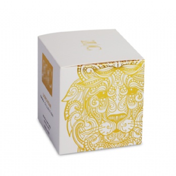 Customized Empty Gold Foil Logo Luxury White Candle Box Packaging For Candles