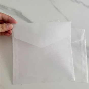 Wholesale Custom Printed Semi Transparent Glassine Paper Gift Envelopes