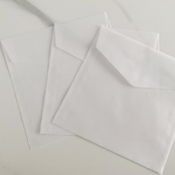 Wholesale Custom Printed Semi Transparent Glassine Paper Gift Envelopes