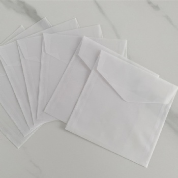 Wholesale Custom Printed Semi Transparent Glassine Paper Gift Envelopes