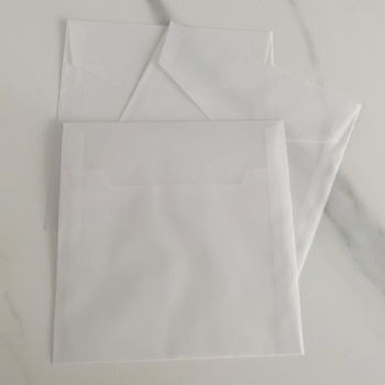 Wholesale Custom Printed Semi Transparent Glassine Paper Gift Envelopes