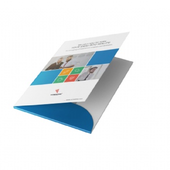 Hot Sale Custom Printing A5 A6 Paper Presentation File Folders With Pockets