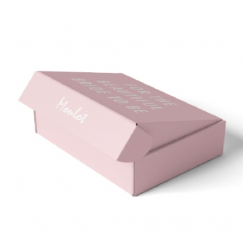 High Quality Custom Printed Pink Corrugated Shipping Mailer Boxes For Clothes Packaging