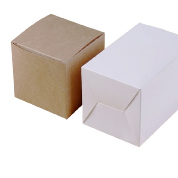 China Manufacturer Cheap Flat Pack Custom White Brown Kraft Gift Box Packaging For Candles