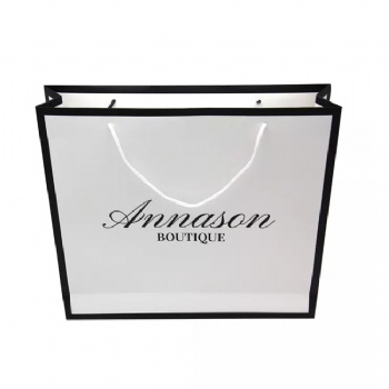 Luxe Boutique Use Custom Shopping Paper Bags With Your Own Logo