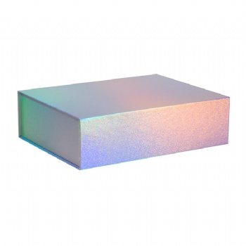 Fashion Style High Quality Custom Size Holographic Gift Packaging Magnetic Box