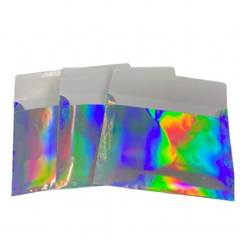 Hot Selling Custom Small Holograph Gift Envelope A4 Holographic Packaging Envelopes With Self Seal