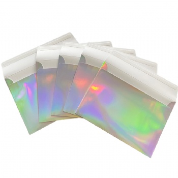 Hot Selling Custom Small Holograph Gift Envelope A4 Holographic Packaging Envelopes With Self Seal