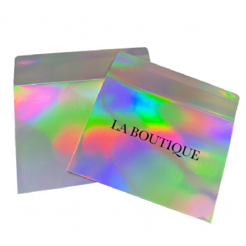 Hot Selling Custom Small Holograph Gift Envelope A4 Holographic Packaging Envelopes With Self Seal