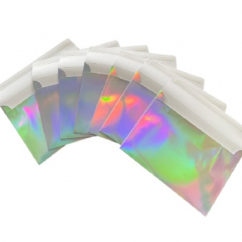 Hot Selling Custom Small Holograph Gift Envelope A4 Holographic Packaging Envelopes With Self Seal