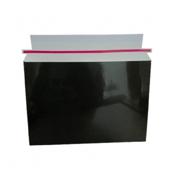 Wholesale Customized Glossy Lamination Flat Rigid Black Cardboard Envelope Mailer Rigid