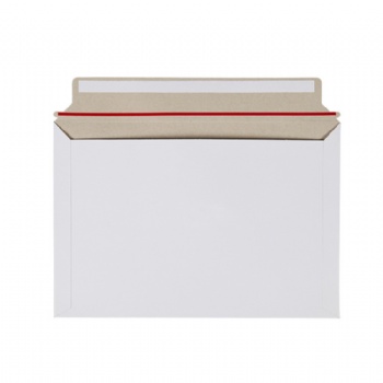 Self Sealed White Cardboard Paperboard Rigid Mailing Bag Rigid Mailers Paper Document Mailers