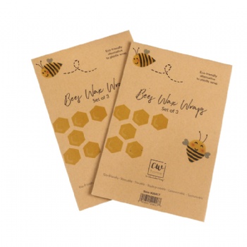 Food Grade Eco-friendly Custom Kraft Paper Packaging Envelopes Beeswax Wraps