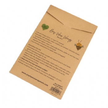 Food Grade Eco-friendly Custom Kraft Paper Packaging Envelopes Beeswax Wraps