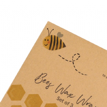 Food Grade Eco-friendly Custom Kraft Paper Packaging Envelopes Beeswax Wraps